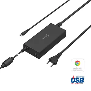 USB-C Super Charger j5create JUP2290C-EN 100W PD Black 1.2m Cable