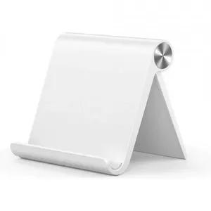 Tablet and Smartphone Holder Tech‑Protect Z1 in White — adjustable desk mount, universal grip