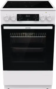 Freestanding cooker Gorenje GEC5C41WG — Electric ceramic hob, 4 zones, 70 L oven, white