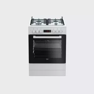 Beko FSM62320DWS plīts & cepeškrāsns Brīvi stāvoša plīts Gāzes Balts