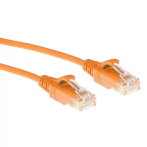 ACT Orange 0.5m LSZH U/UTP CAT6 Patch Cable Snagless RJ45