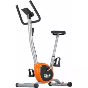 One Fitness stacionārais velosipēds RW3011 mehāniskais sudraba un oranžā krāsā