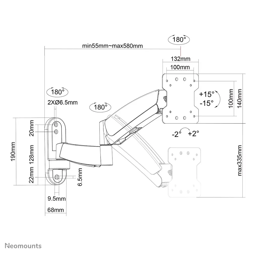 Neomounts FPMA-W955 настенный кронштейн Photo 8