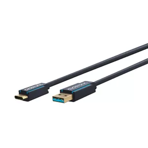 ClickTronic 45124 USB cable 1 m USB 3.2 Gen 1 (3.1 Gen 1) USB C USB A Black