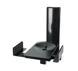 Wall speaker mount B-TECH BT77/B — tilt ±10°, swivel 360°, width 135–280 mm, max load 25 kg, black