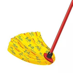 Mop head VILEDA SuperMocio Soft, viscose removable head, red/yellow, for hard floors