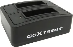 Зарядная станция для аккумуляторов GoXtreme Dual Vision 4K – двухслотовое зарядное устройство для батарей экшн-камер, модель 01492