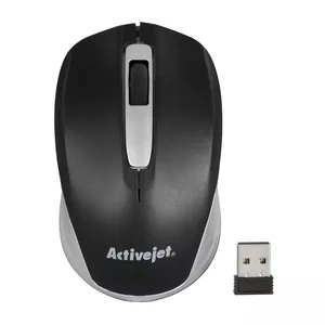 Bezvadu pele ActiveJet AMY-313, RF nano uztvērējs, optiskā 1200 DPI, ambidekstra, 3 pogas, AA baterija