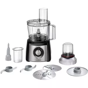 Food processor Bosch MCM3401M with 800W motor and 2.3 L bowl, black/stainless steel