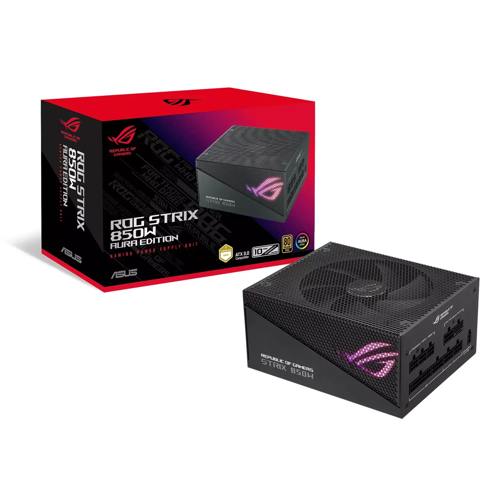Power Supply ASUS ROG Strix 850W Gold Aura Edition Photo 10