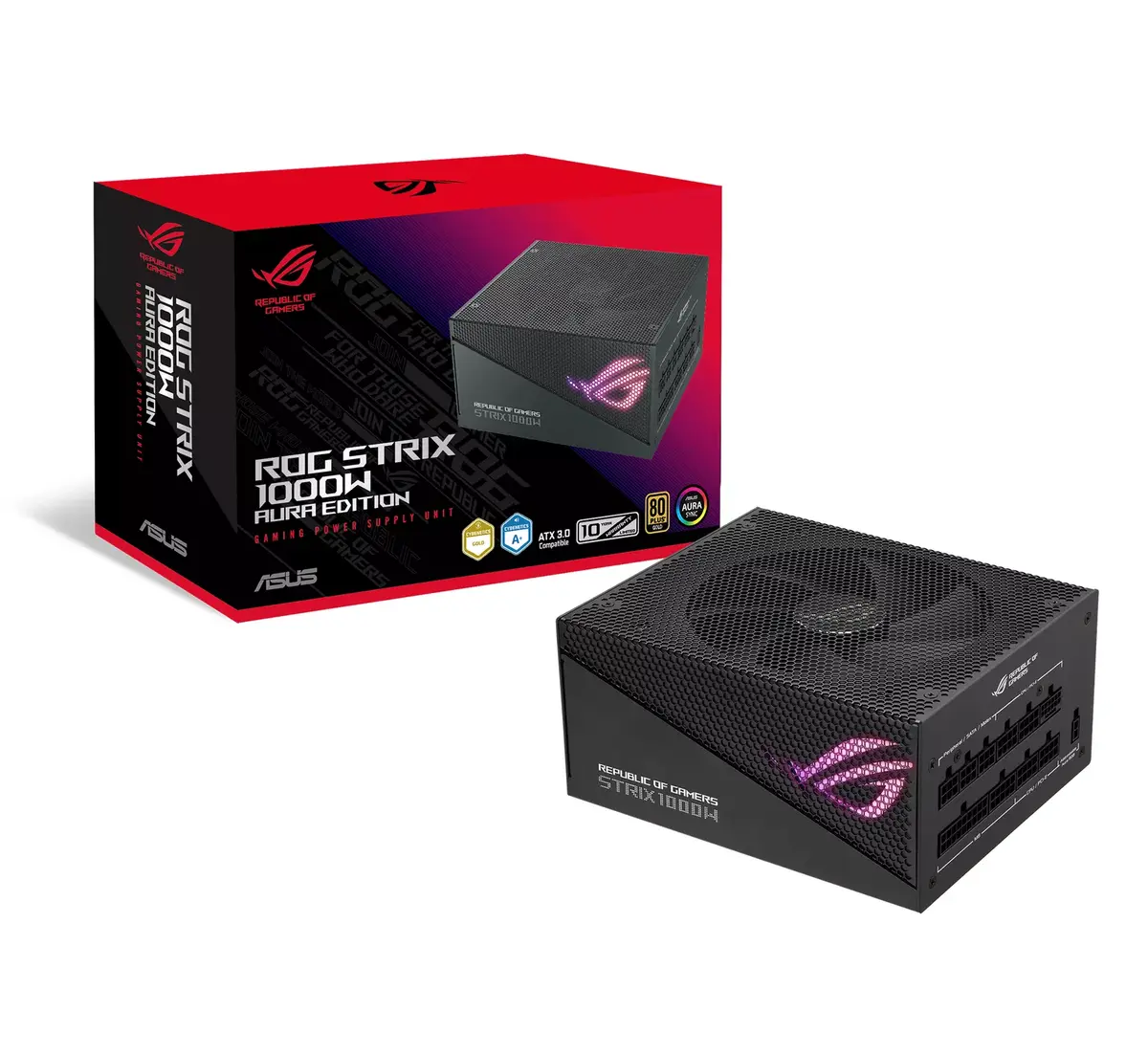 Barošanas bloks ASUS ROG Strix 1000W Gold Aura Edition Photo 10