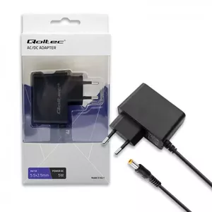 Power Adapter Qoltec 51021 Indoor Black 220-240V 1.4m Cable