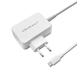 Сетевой адаптер QOLTEC 51039 65W AC-to-DC 220–240V 20.3V/3.25A Type C белый, кабель 1,7 м