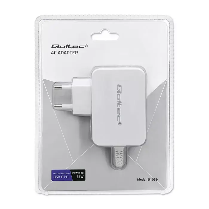 Barošanas adapteris QOLTEC 51039 65W Photo 2
