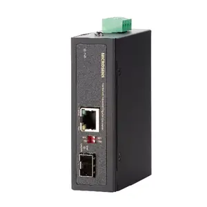 Медиаконвертер Microsense MS657099X — 1000 Mbit/s, 1000Base-T в 1000Base‑X (SC), мульти/одно-режимный, до 30000 м, чёрный