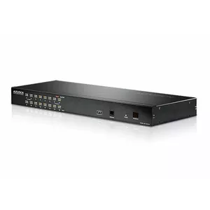 16-port VGA KVM switch ATEN KH1516A with USB & PS/2 keyboard and mouse ports, black