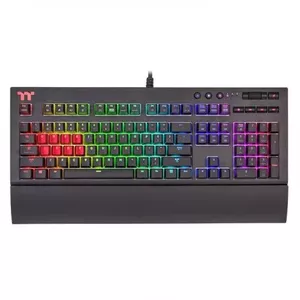 Механическая игровая клавиатура THERMALTAKE TT Premium X1 — полноразмерная USB, QWERTY, RGB, подставка для запястий, кабель 1.8 м