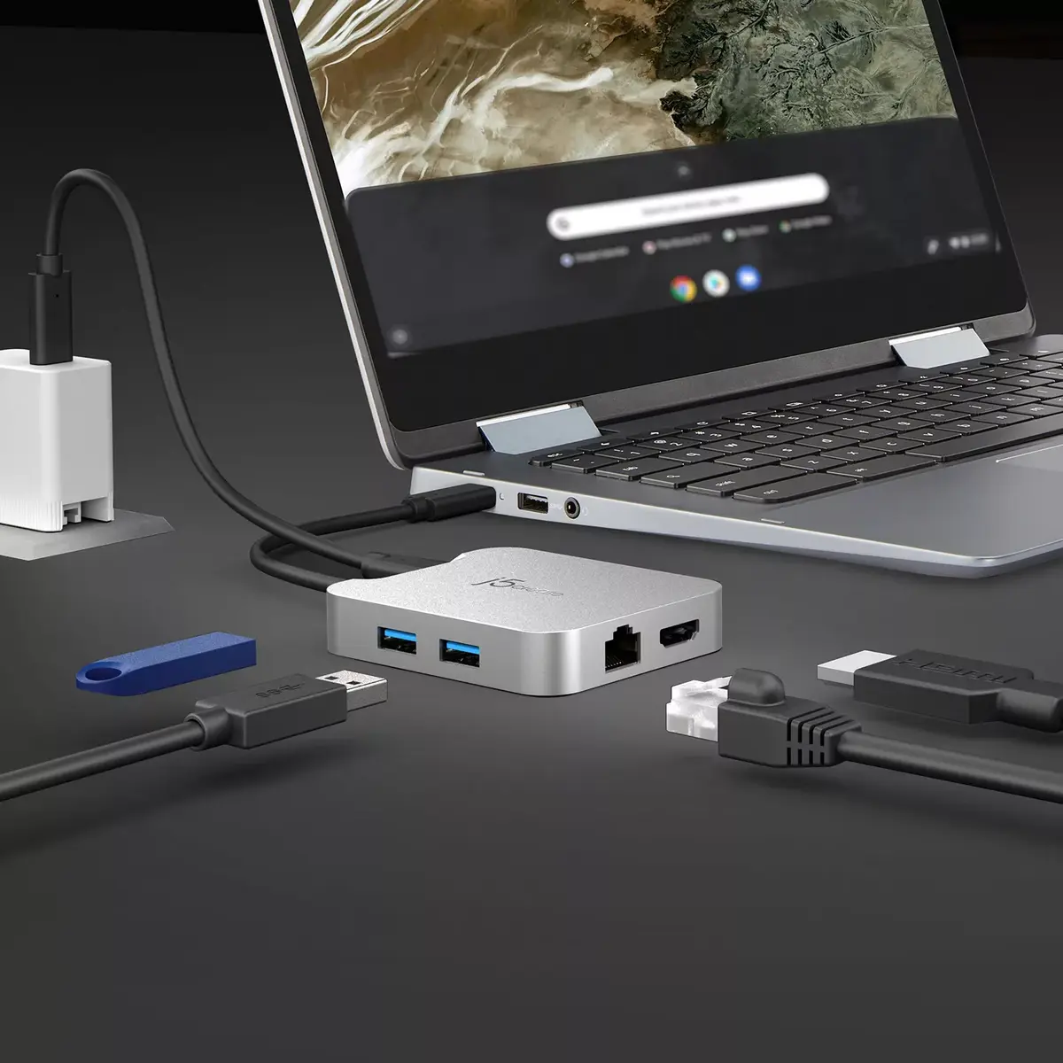 USB-C PD Многофункциональный адаптер j5create JCD391 Photo 9