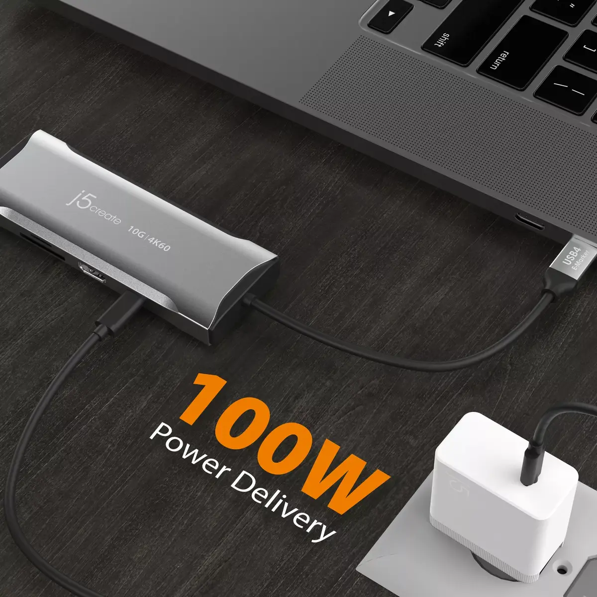j5create JCD393 4K60 Elite USB-C Mini Doks Photo 10