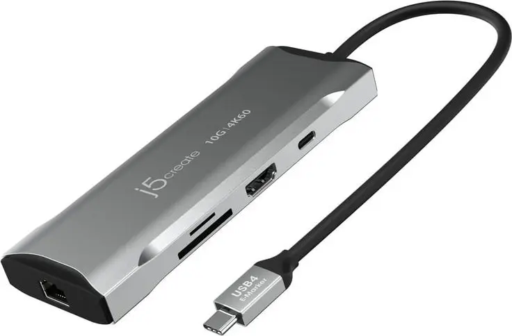 j5create JCD393 4K60 Elite USB-C Mini Dock Space Grey Photo 14