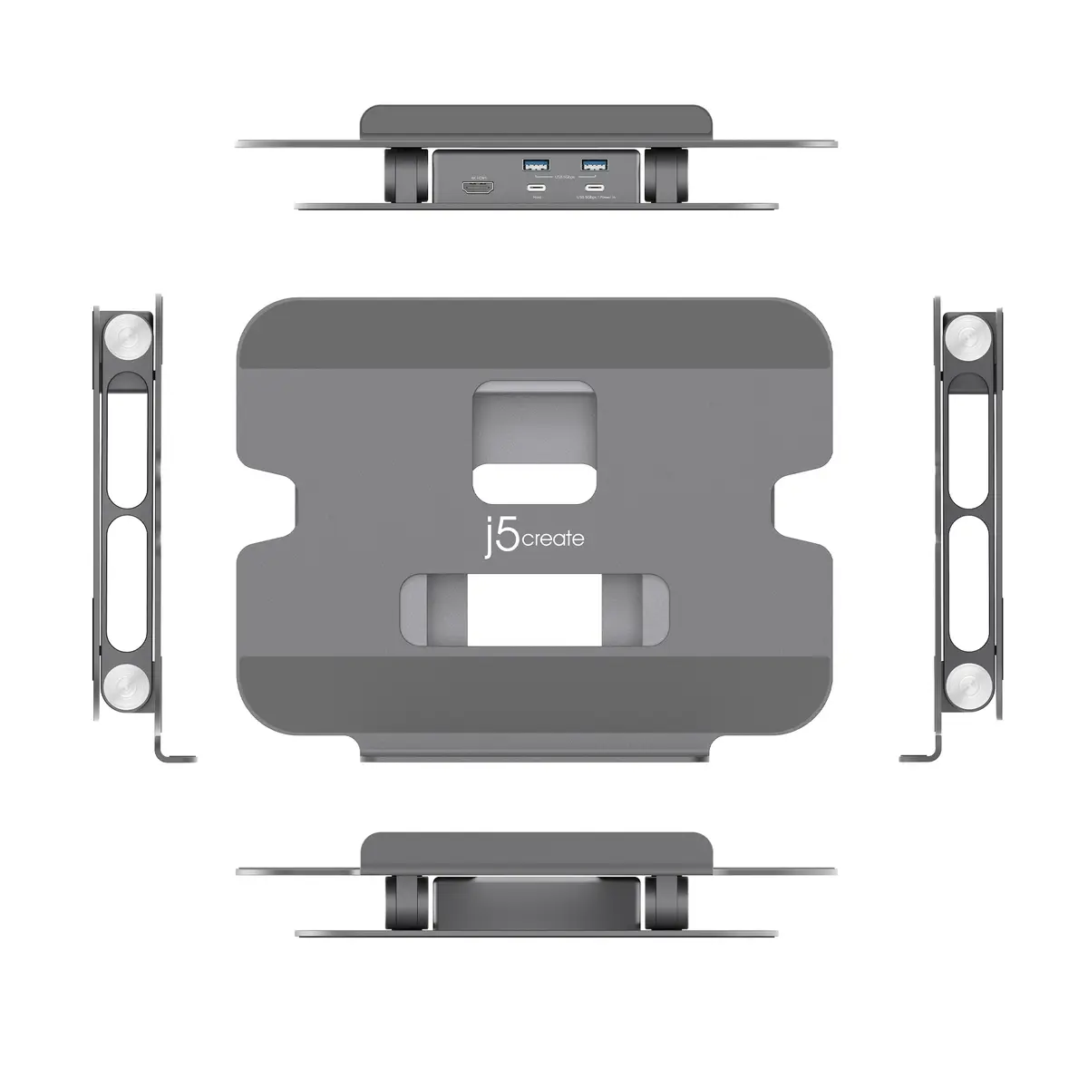 j5create JTS327 Multi-Angle 4K Docking Stand Photo 3