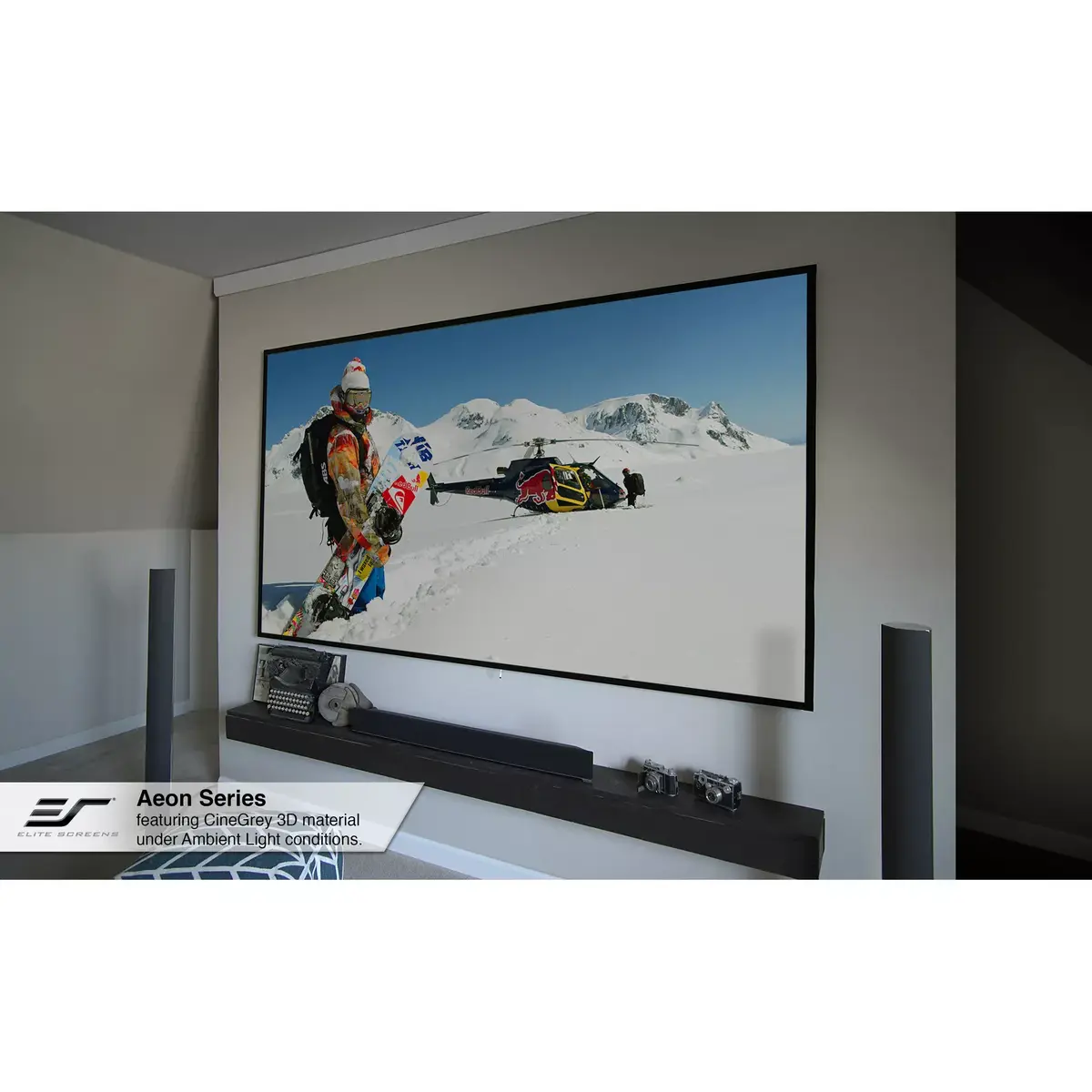 Экран для проекции Elite Screens Aeon CineGrey 3D Photo 5