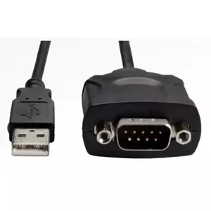 Fujitsu USB to RS-232 Serial Cable Black USB Type-A Male to DB-9 Male