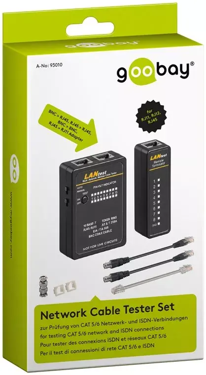 Network cable tester set Goobay 93010 Photo 3