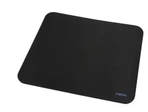 LogiLink ID0117 Gaming Mouse Pad Black Fabric Foam Rubber Monochromatic Non-slip Base