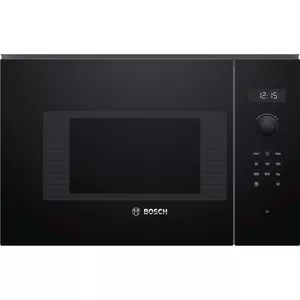Built-in solo microwave Bosch Serie 6 BFL524MB0 — 800 W, 20 L, grill, touch & rotary controls, black