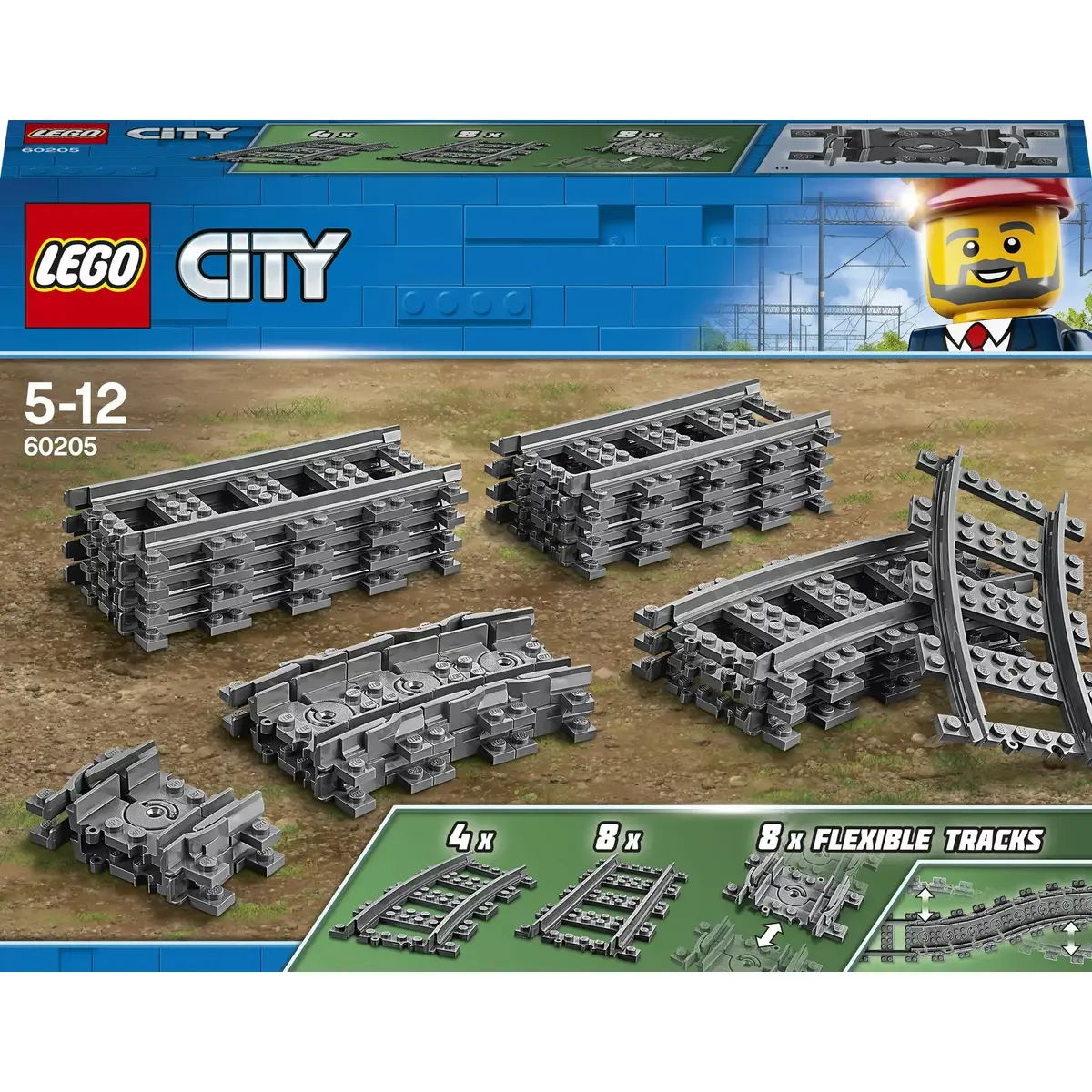 LEGO vilciena komplekts LEGO City Rails 60205 Photo 3