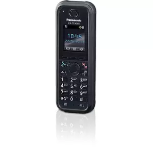 Panasonic KX-TCA385 DECT telefona klausule Melns