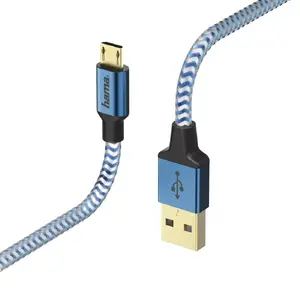 USB cable Hama 00178289 USB 2.0 1.5 m USB A Micro-USB B Blue