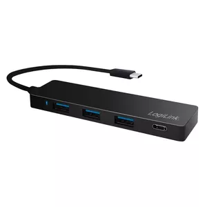 LogiLink UA0311 хаб-разветвитель USB 3.2 Gen 1 (3.1 Gen 1) Type-C 5000 Мбит/с Черный