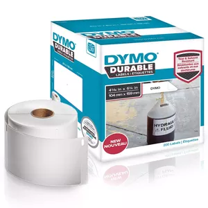 Самоклеящиеся печатные этикетки Dymo LW Durable 104 x 159 мм (200 шт) полипропилен белые