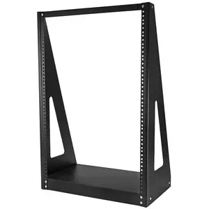 StarTech.com 16U 2-Post Open Frame Desktop Server Rack 19in Compact Space-Saving Floor IT Rack with 160 kg Capacity