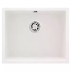 Wall-hung granite sink deante ZQA_A10C 1-bowl modern design, wall-mounted installation