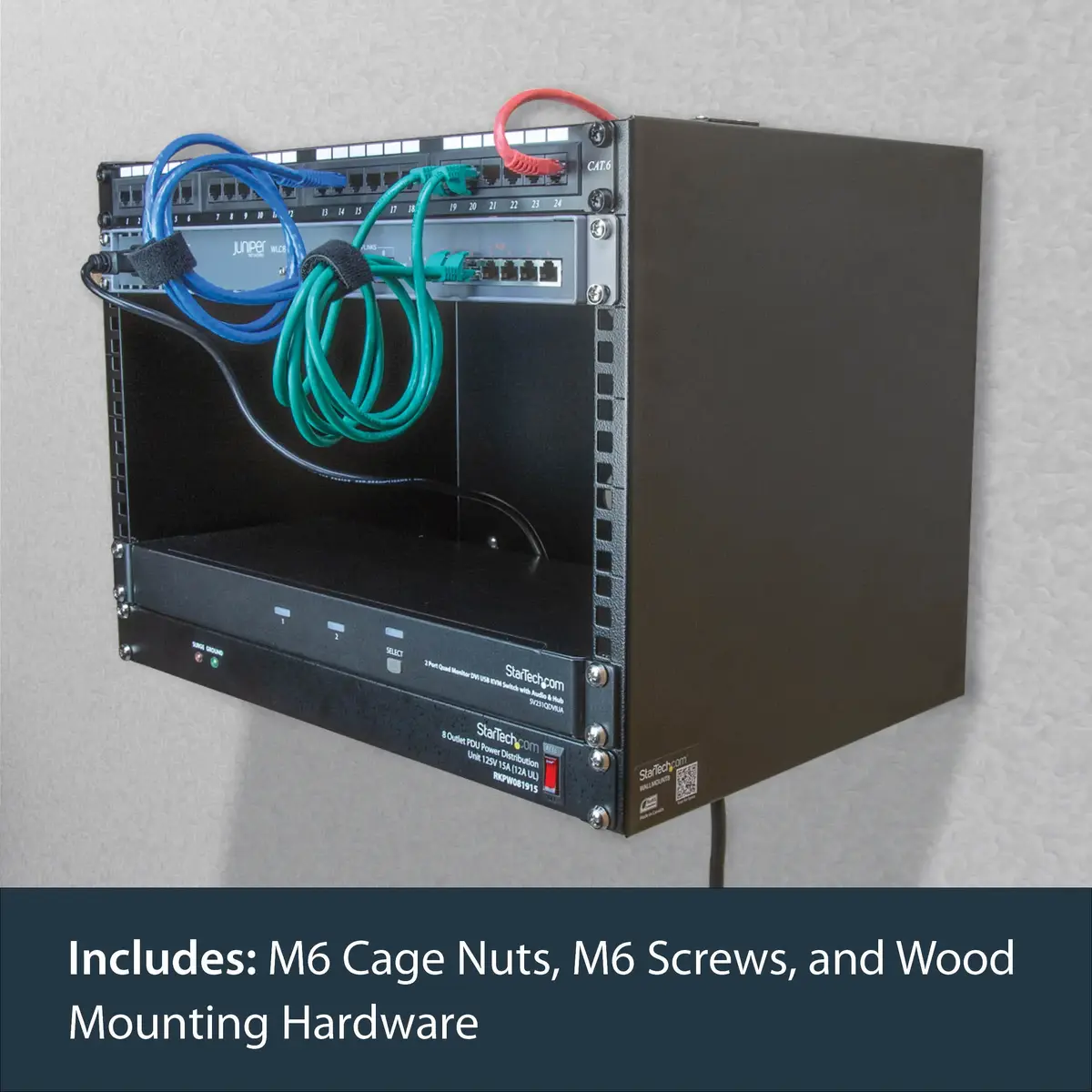 StarTech.com WALLMOUNT8 8U Wall Mount Network Rack Photo 11