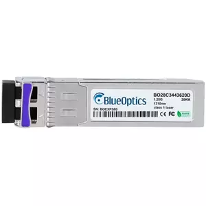 Модуль сетевого трансивера BlueOptics AT-SPBD20DUAL-14-BO — оптический SFP, интерфейс cSFP, разъем LC, алюминий