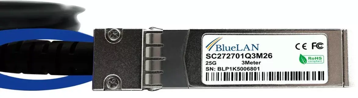 InfiniBand/optiķu kabelis BlueOptics UACC-DAC-SFP28-3M-BL Photo 4
