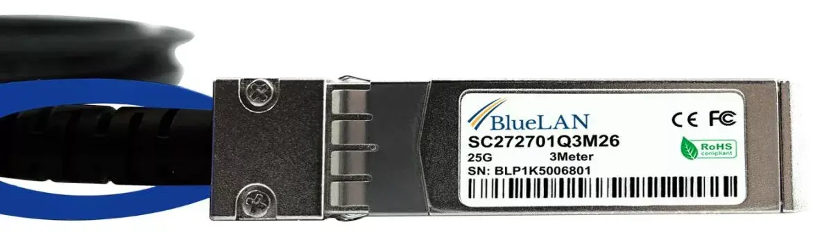 InfiniBand/fibre optic cable BlueOptics UACC-DAC-SFP28-1M-BL Photo 4