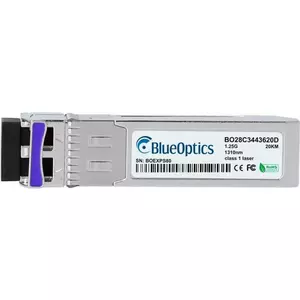 Оптический трансивер SFP BlueOptics 100-01792-BO, 1250 Мбит/с, серебристый, MTBF 1 000 000 ч