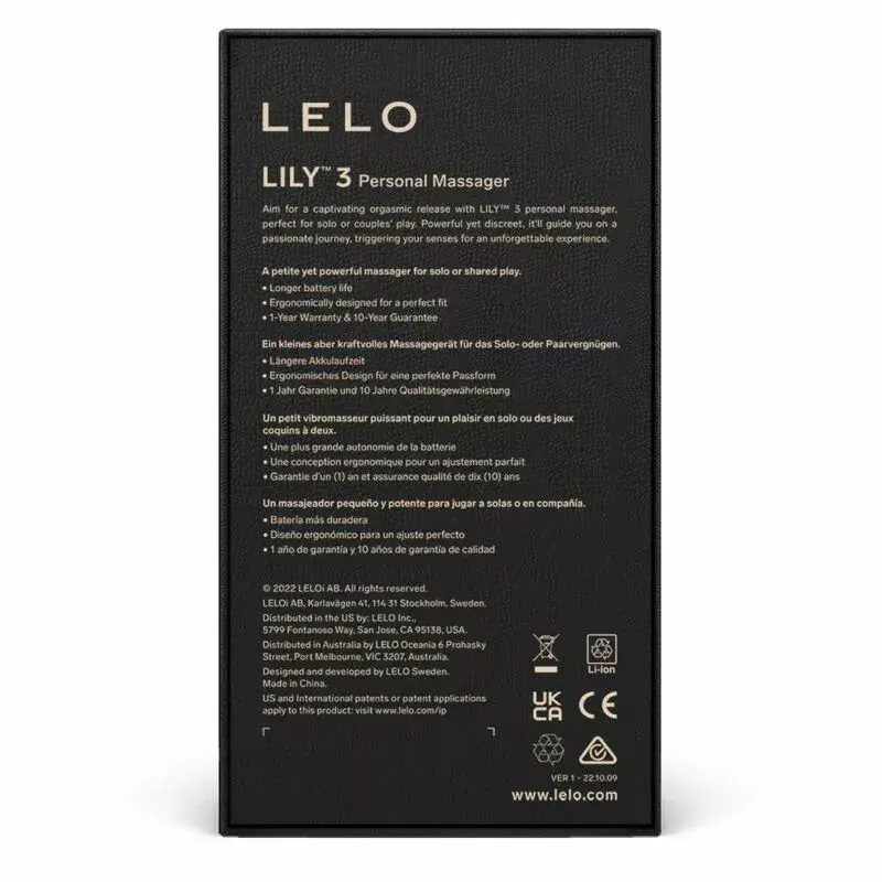 Personal massager Lelo Lily 3 Aqua Green Photo 4