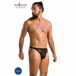 Трусики-стринги PASSION Slip Passion 034 Luke Black S/M — женские, размер S/M, чёрные