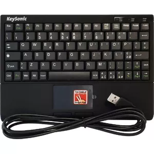 keysonic Super-Mini Keyboard ACK-3410 IT USB with integrated Smart-Touchpad