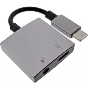 InLine USB-C Audio Adapter Cable USB-C to 3.5mm Jack PD 30W