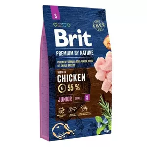 Сухой корм для собак Brit Premium by Nature Chicken Small Junior 3 кг — для щенков мелких пород
