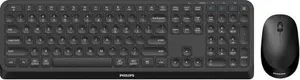 Philips 4000 series SPT6407B/00 Wireless Keyboard and Mouse Combo Full-size Mechanical RF Wireless and Bluetooth Black