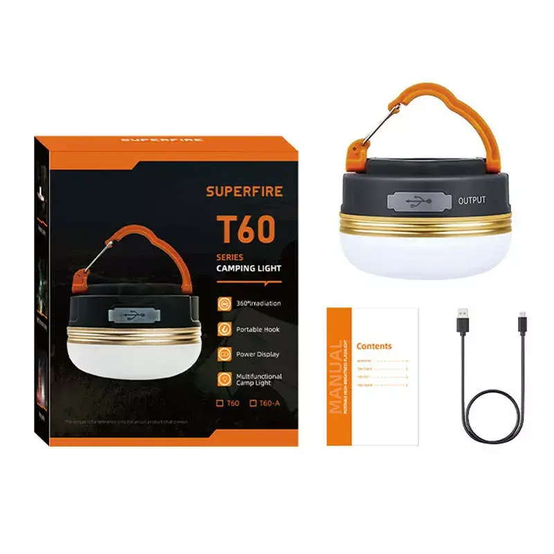 Telts lampa Superfire T60 2.5W Photo 2
