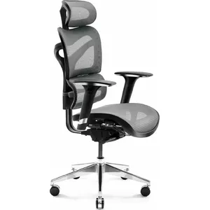 Gaming chair Diablo V-Commander Czarno-Szary — ergonomic design, adjustable height
